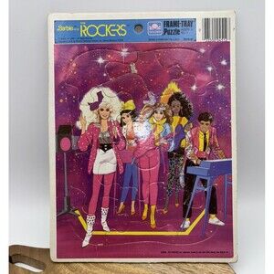 Vtg 1986 Golden Mattel Barbie and The Rockers Ken Frame Tray  Puzzle 4512A-41